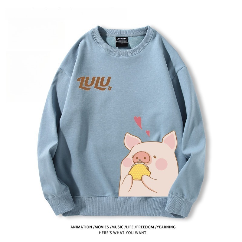 LuLu豬 聯名親子情侶裝 圓領長袖