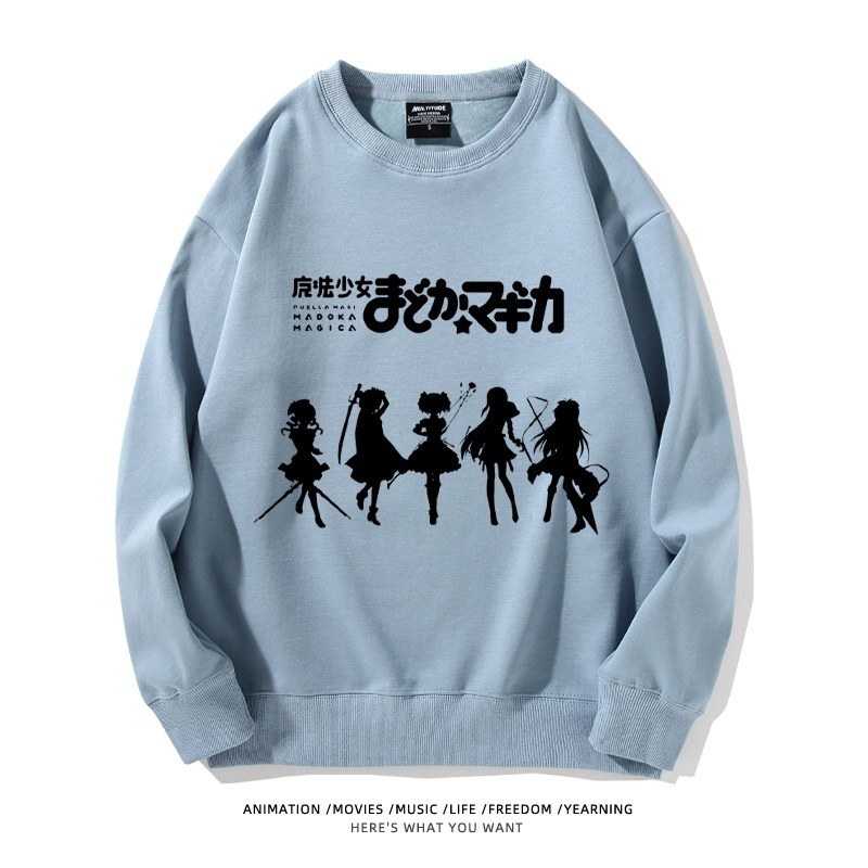 魔法少女小圓聯名親子情侶裝 圓領長袖
