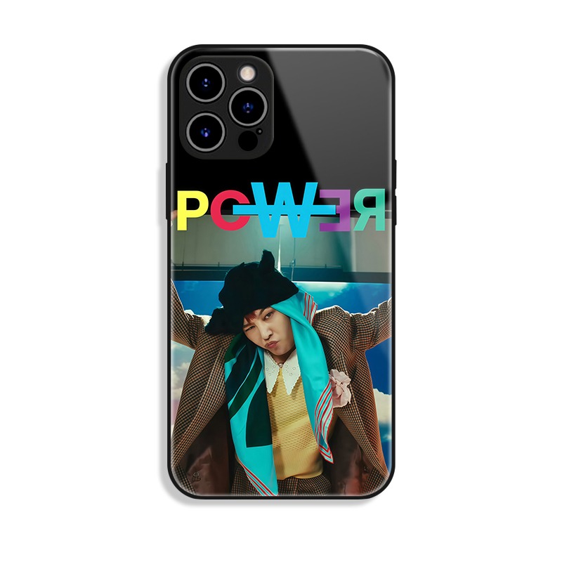 GD權志龍新款高清全包防摔玻璃殼