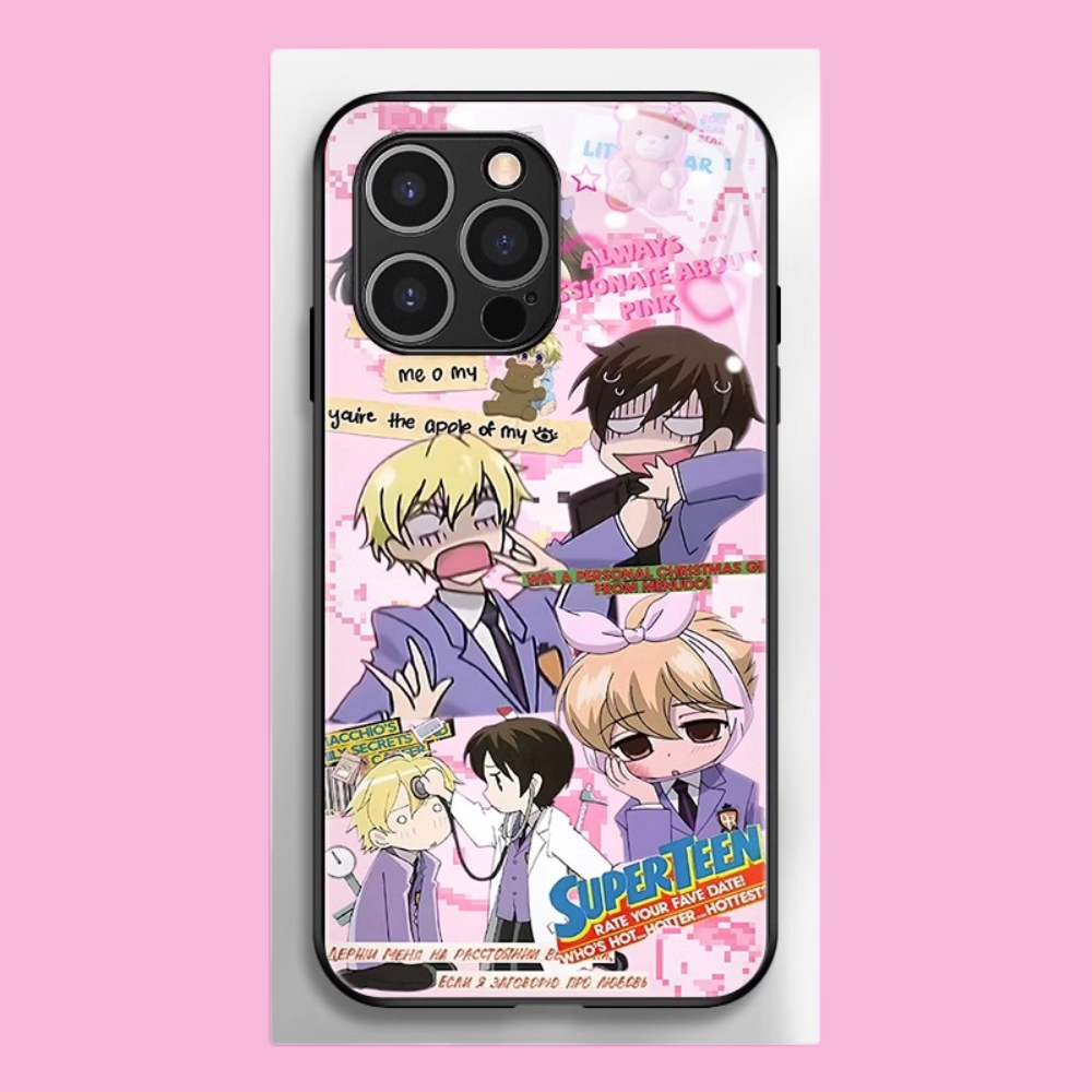 櫻蘭高校新款高清全包防摔玻璃殼