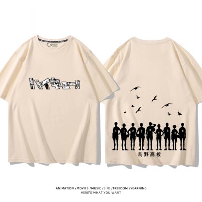 排球少年 2024親子情侶男女同款 純棉T恤