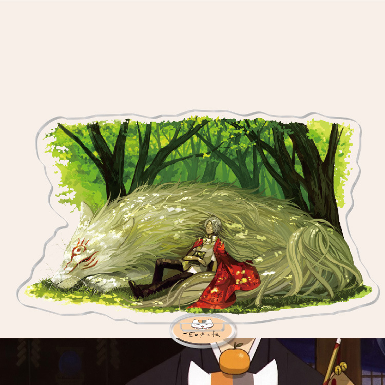 夏目友人帳夏目貴志貓咪老師/斑夏目玲子周邊擺件立牌鑰匙扣掛飾【單買三件起送】