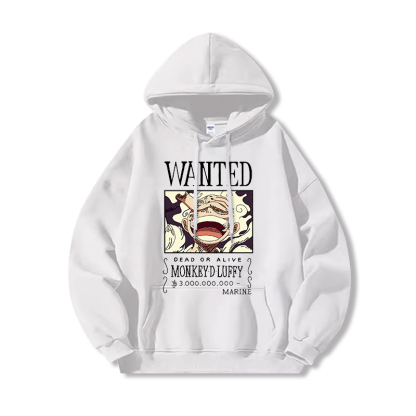 航海王 聯名衛衣2024秋冬新款親子情侶裝薄絨款連帽衛衣