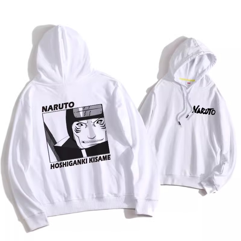 火影忍者聯名衛衣2024秋冬新款親子情侶裝薄絨款連帽衛衣