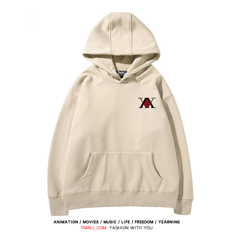 全職獵人 聯名衛衣2024秋冬新款親子情侶裝薄絨款連帽衛衣