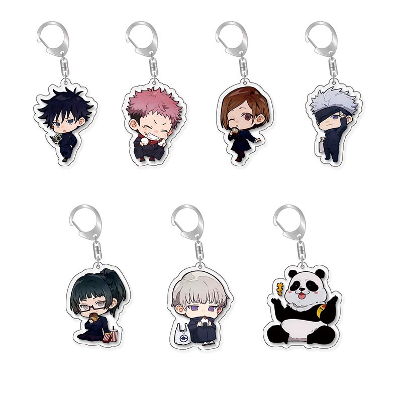 咒術廻戰五條悟虎杖悠仁伏黑惠釘崎野薔薇禪院真希狗卷棘熊貓 掛飾【單買三件起送】