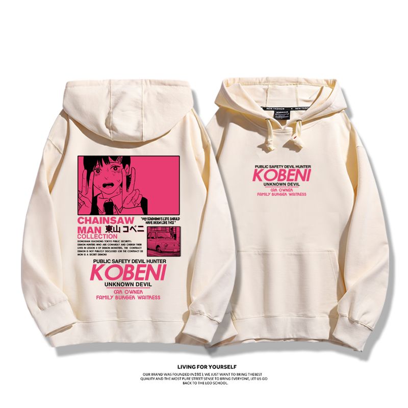 鏈鋸人新款 親子情侶男女款連帽衛衣