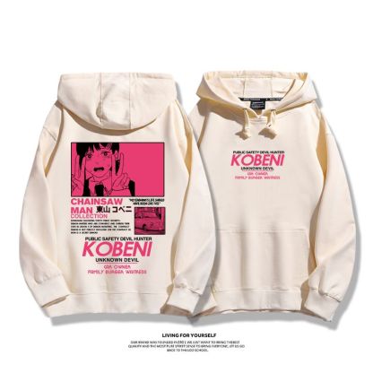 鏈鋸人新款 親子情侶男女款連帽衛衣