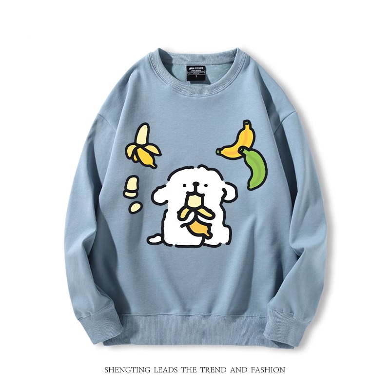 線條小狗 2024親子情侶裝 圓領長袖