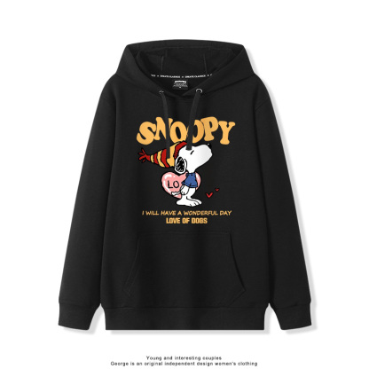 史努比 聯名衛衣2025秋冬新款親子情侶裝連帽衛衣