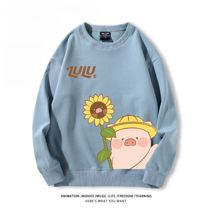 LuLu豬 聯名親子情侶裝 圓領長袖