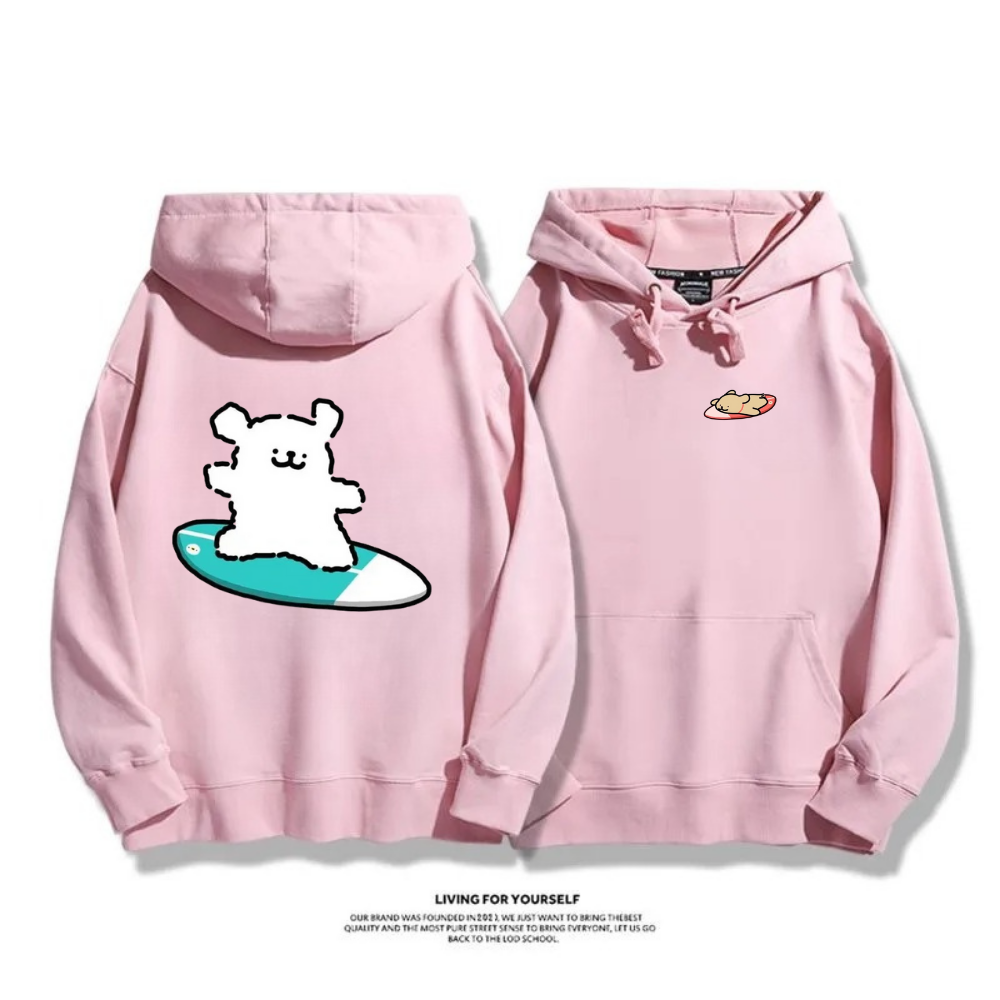 線條小狗 2025秋冬新款 親子情侶男女連帽衛衣