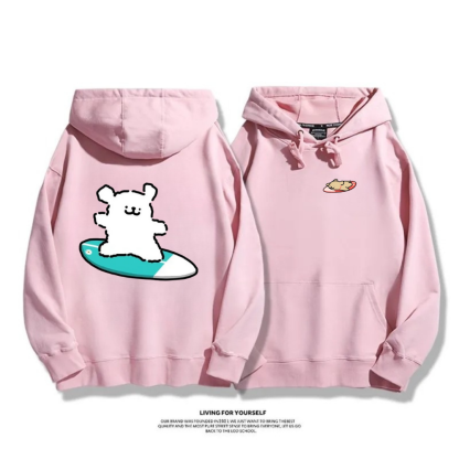 線條小狗 2025秋冬新款 親子情侶男女連帽衛衣