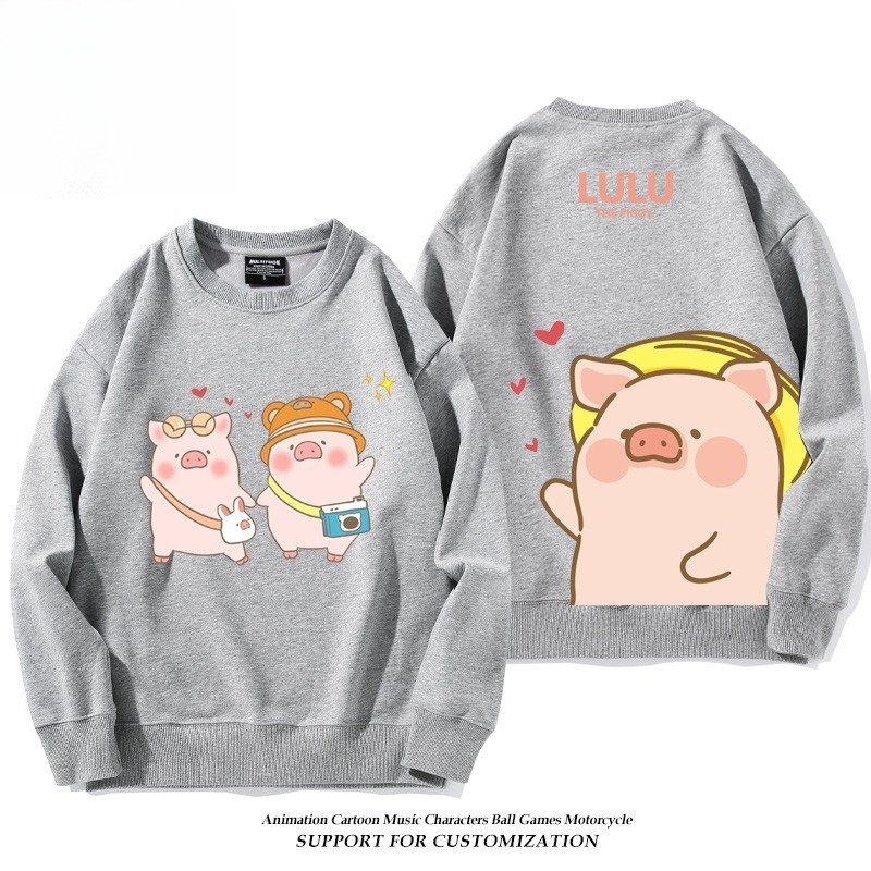 LuLu豬 聯名親子情侶裝 圓領長袖