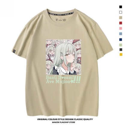 BanG Dream! Ave Mujica 印花短袖T恤