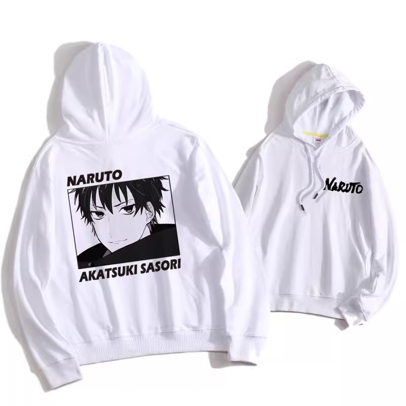 火影忍者聯名衛衣2024秋冬新款親子情侶裝薄絨款連帽衛衣