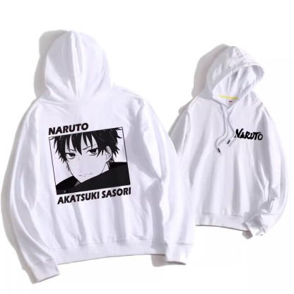 火影忍者聯名衛衣2024秋冬新款親子情侶裝薄絨款連帽衛衣