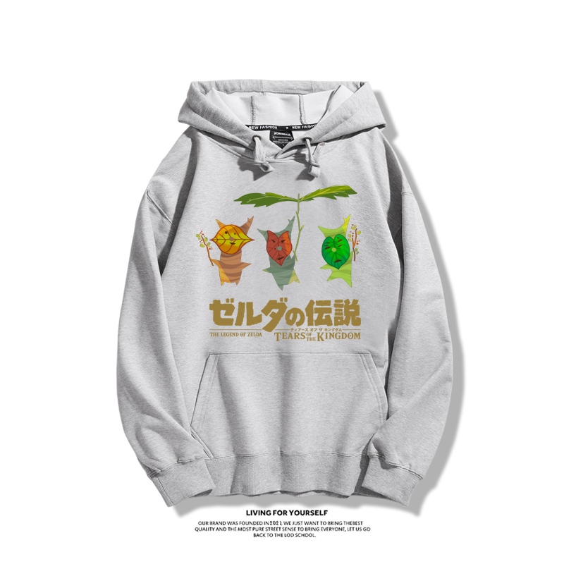 薩爾達傳說王國之淚聯名衛衣2023秋冬新款親子情侶裝薄絨款連帽衛衣