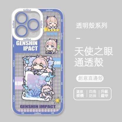 蘋果 系列原神Q版天使眼透明防摔軟殼