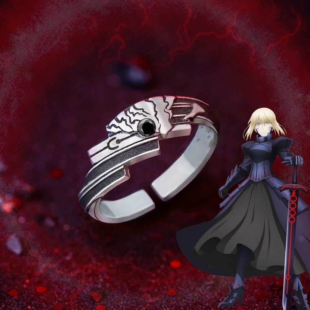 Fate/stay night:吾王Saber 阿爾托莉雅戒指動漫周邊 原創手作指環