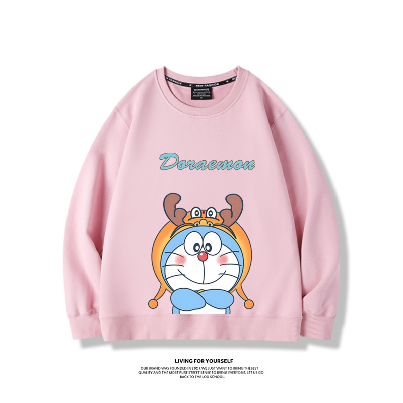 叮噹貓聯名龍年2024親子情侶裝 圓領長袖