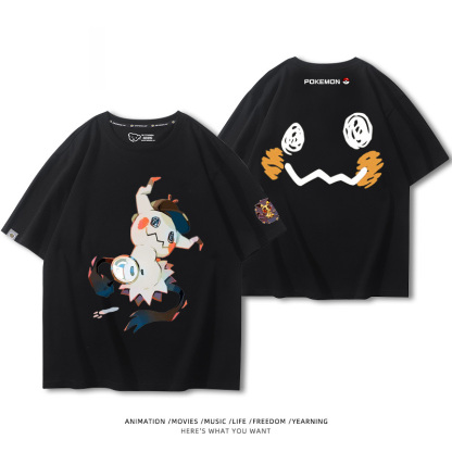 精靈寶可夢 2024親子情侶男女同款 純棉T恤