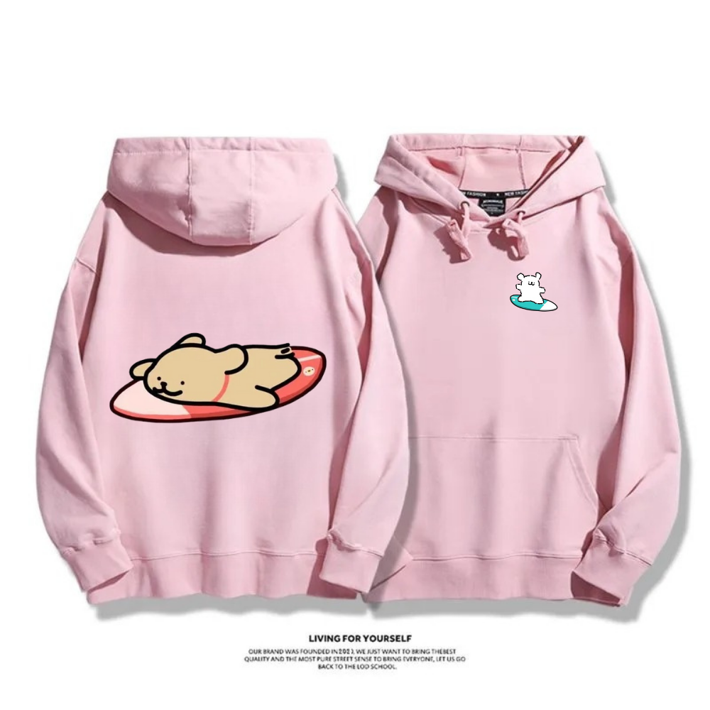 線條小狗 2025秋冬新款 親子情侶男女連帽衛衣