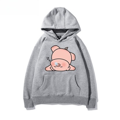 LULU豬 聯名衛衣新款 親子情侶裝連帽衛衣