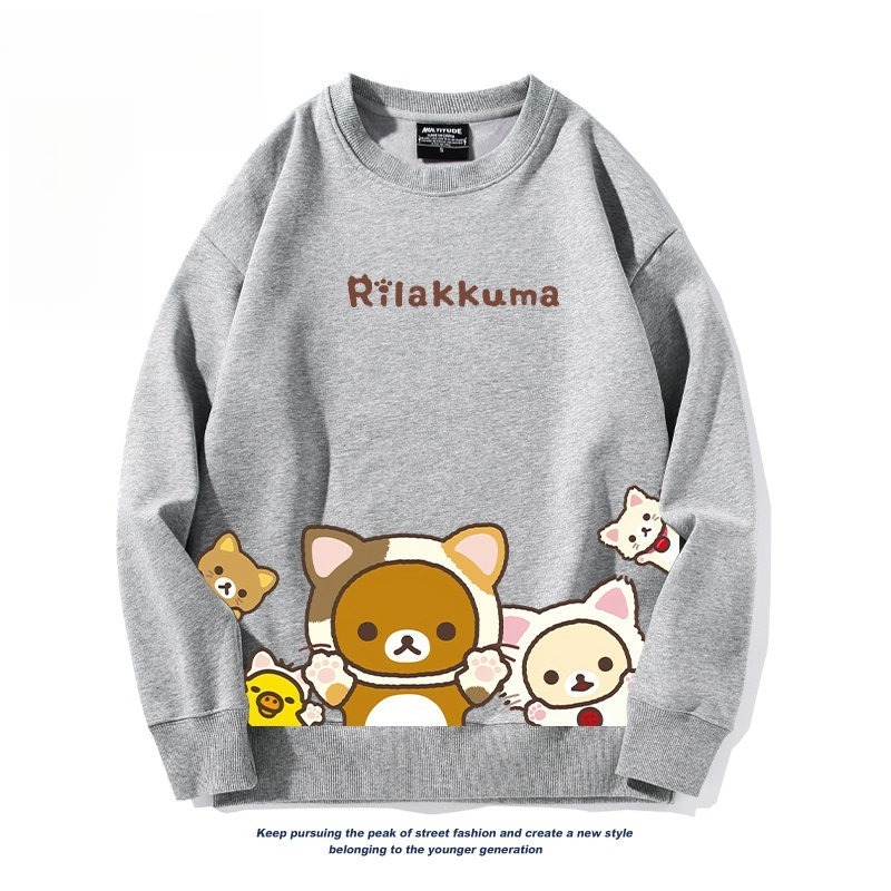 日系拉拉熊 聯名親子情侶裝 圓領長袖