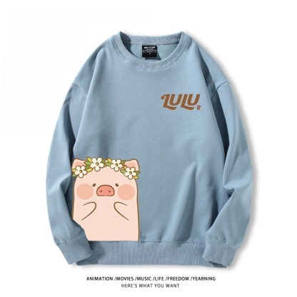 LuLu豬 聯名親子情侶裝 圓領長袖