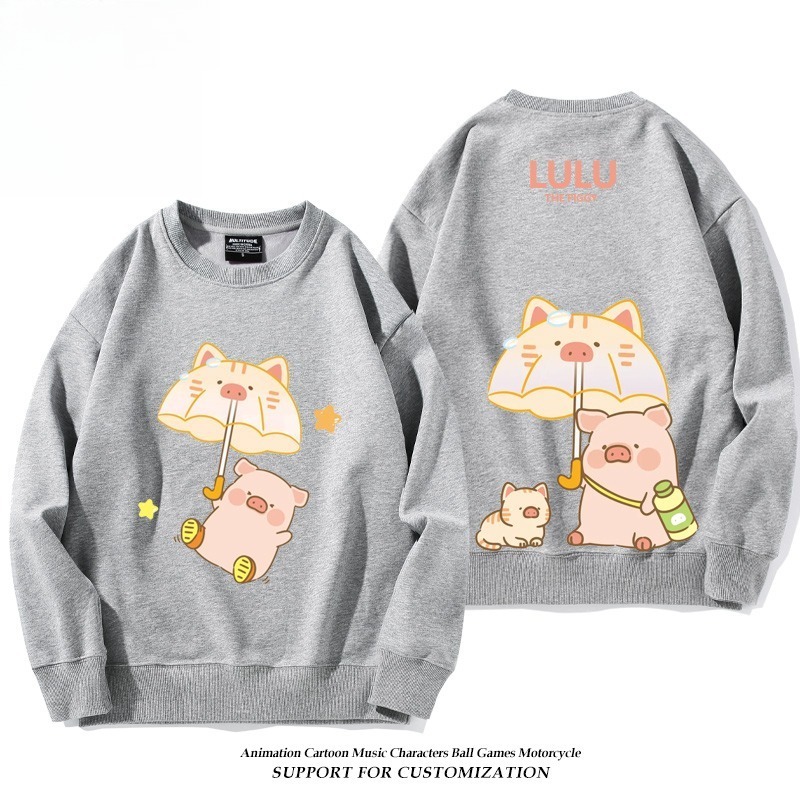 LuLu豬 聯名親子情侶裝 圓領長袖