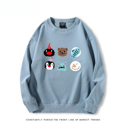 pingu 聯名親子情侶裝 圓領長袖