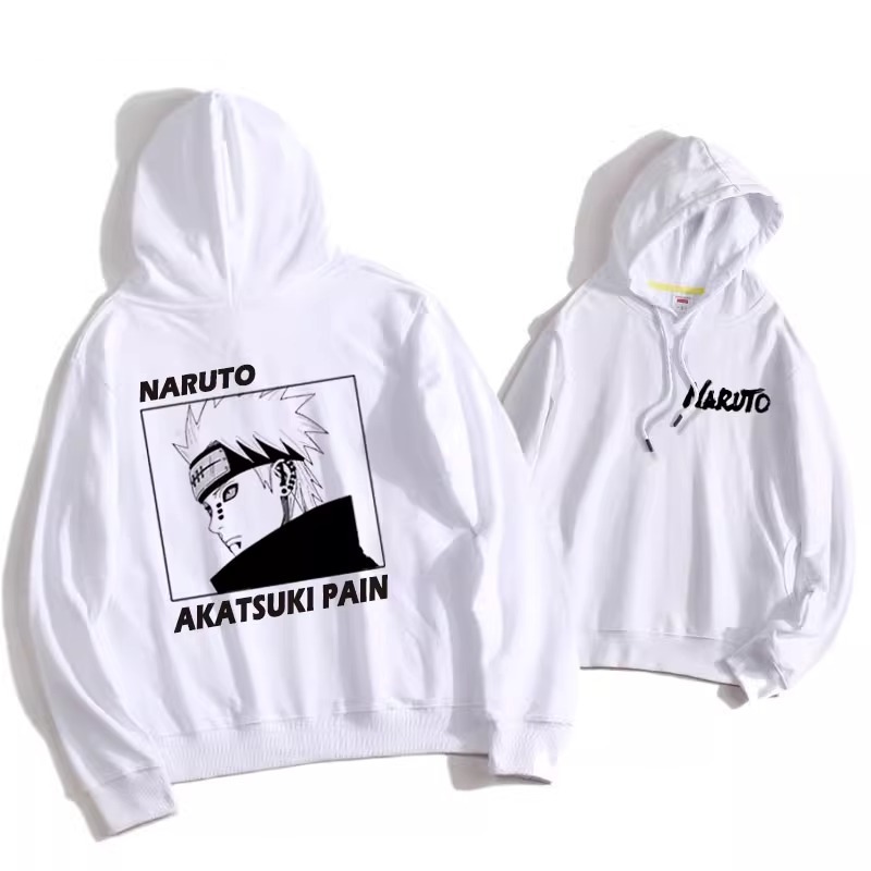 火影忍者聯名衛衣2024秋冬新款親子情侶裝薄絨款連帽衛衣