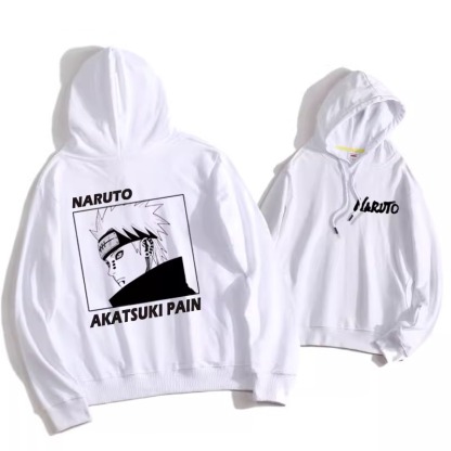 火影忍者聯名衛衣2024秋冬新款親子情侶裝薄絨款連帽衛衣