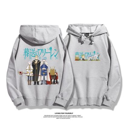 葬送的芙莉蓮2023秋冬新款親子情侶裝薄絨款連帽衛衣