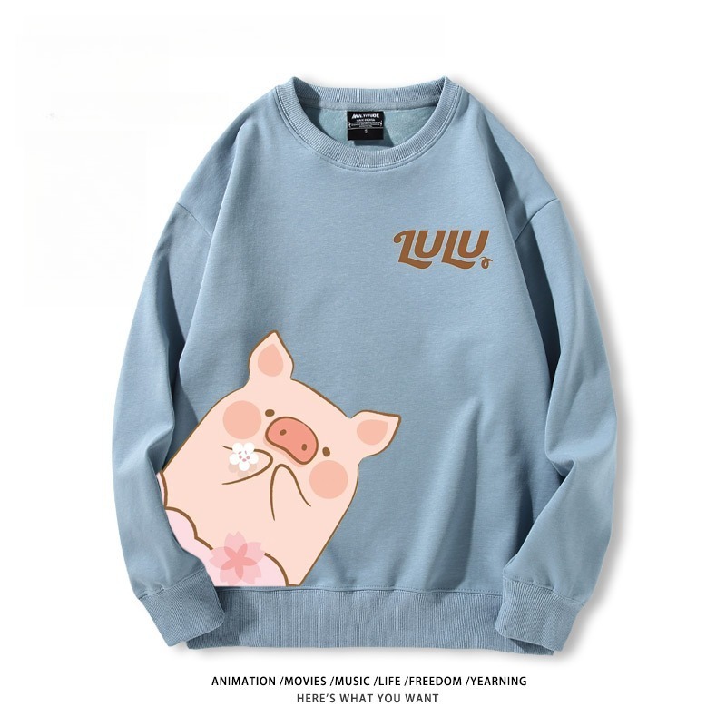 LuLu豬 聯名親子情侶裝 圓領長袖