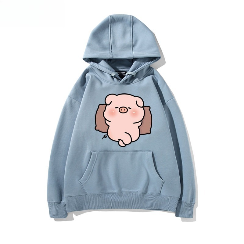 LULU豬 聯名衛衣新款 親子情侶裝連帽衛衣