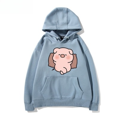 LULU豬 聯名衛衣新款 親子情侶裝連帽衛衣