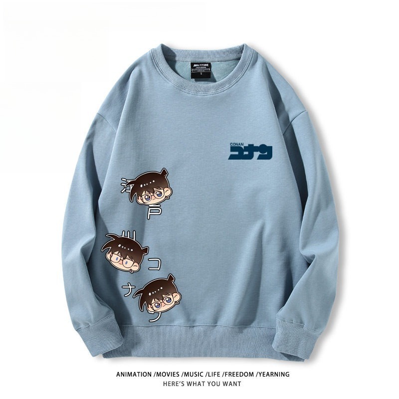 名偵探柯南 聯名親子情侶裝 圓領長袖