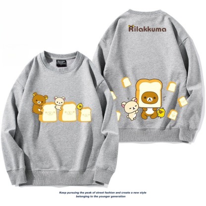 日系拉拉熊 聯名親子情侶裝 圓領長袖