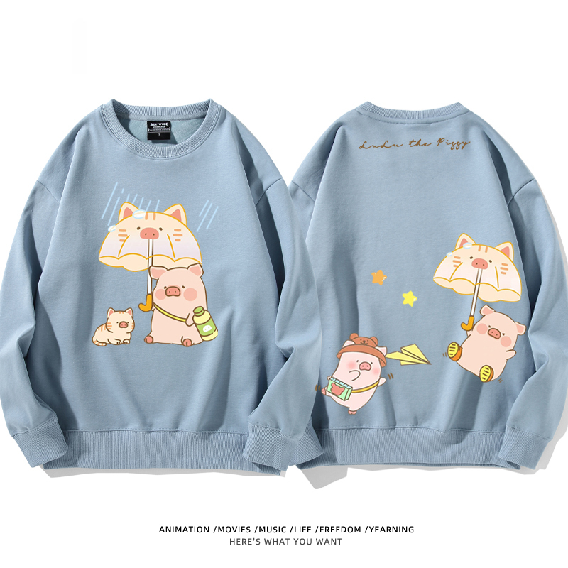 LuLu豬 聯名2024親子情侶裝 圓領長袖