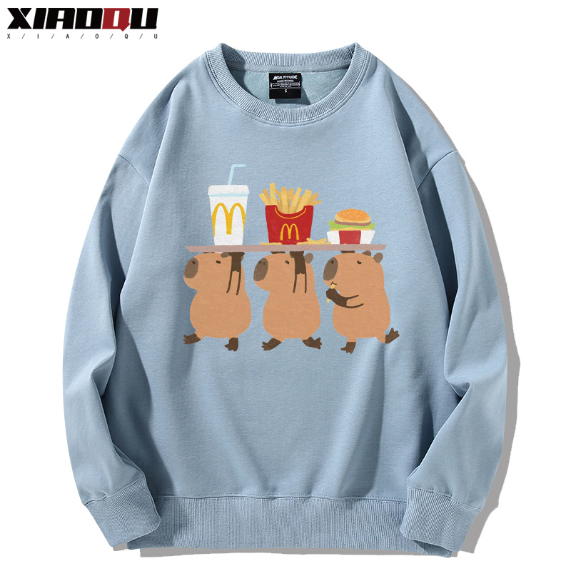 卡皮巴拉 2024親子情侶裝 圓領長袖