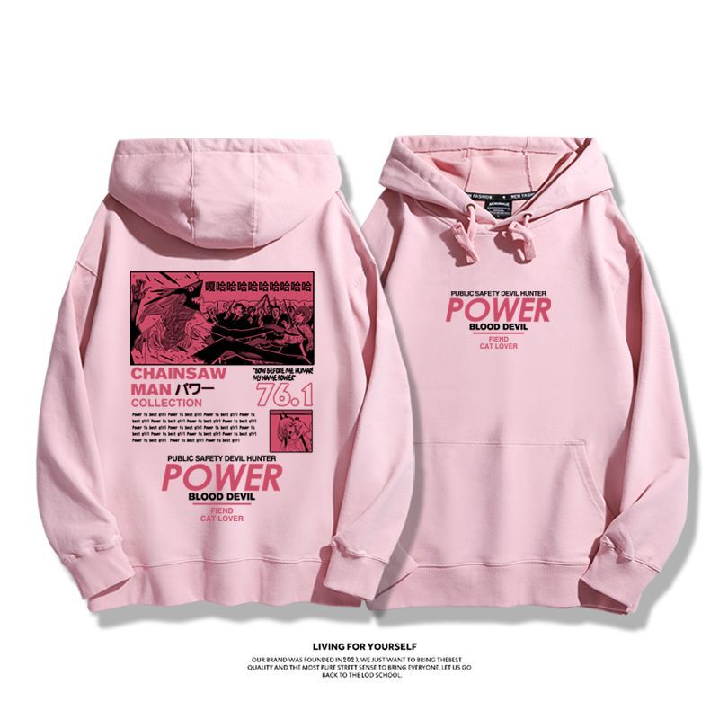鏈鋸人新款 親子情侶男女款連帽衛衣