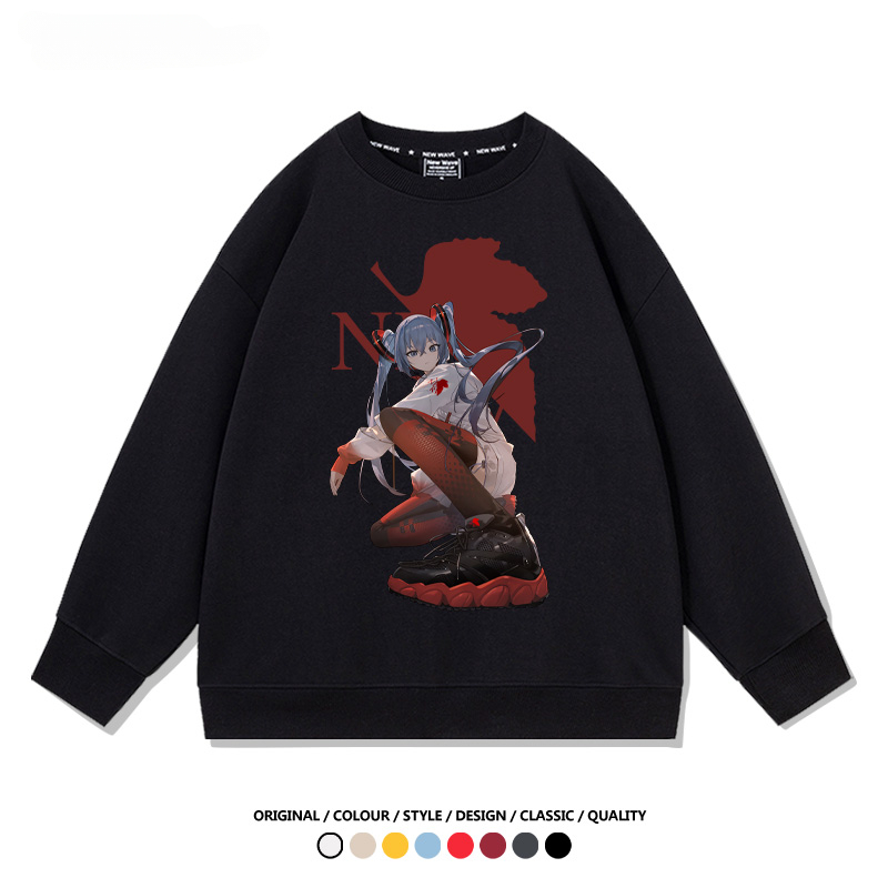 初音未來聯名EVA 2024親子情侶裝 圓領長袖