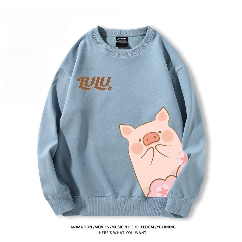 LuLu豬 聯名親子情侶裝 圓領長袖