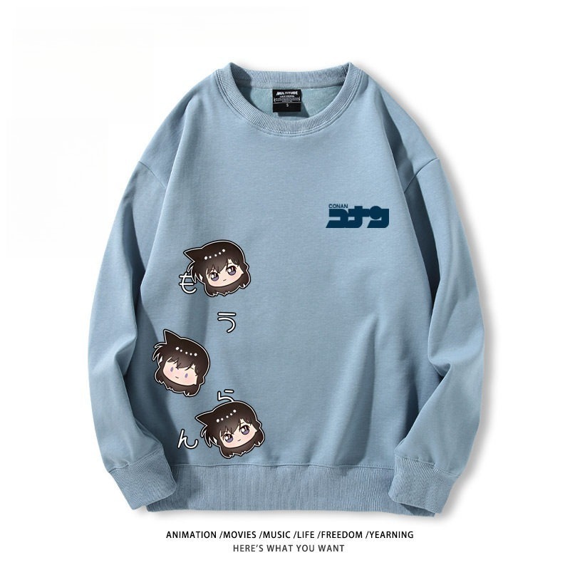 名偵探柯南 聯名親子情侶裝 圓領長袖