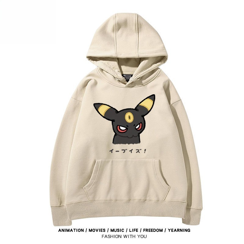 寶可夢伊布家族 聯名衛衣秋冬新款親子情侶裝連帽衛衣