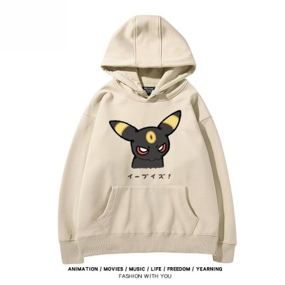 寶可夢伊布家族 聯名衛衣秋冬新款親子情侶裝連帽衛衣