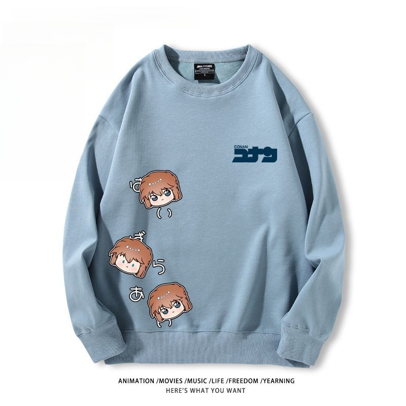 名偵探柯南 聯名親子情侶裝 圓領長袖