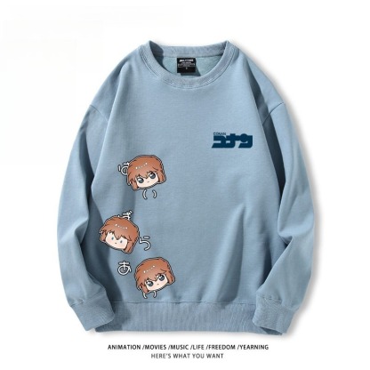 名偵探柯南 聯名親子情侶裝 圓領長袖